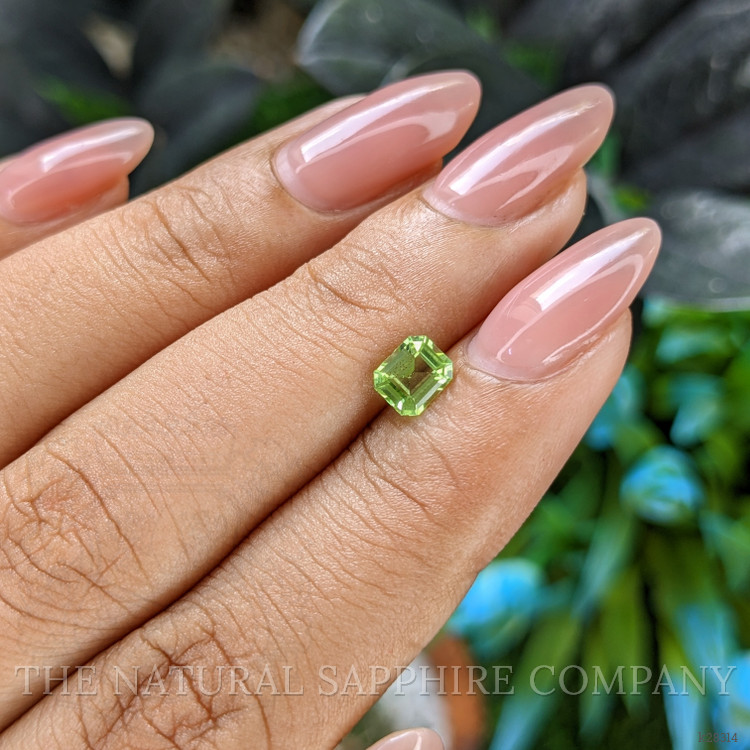 0.59 Ct. Green (Lime Green) Peridot from Tanzania