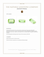 0.66 Ct. Green (Lime Green) Peridot from Tanzania Appraisal