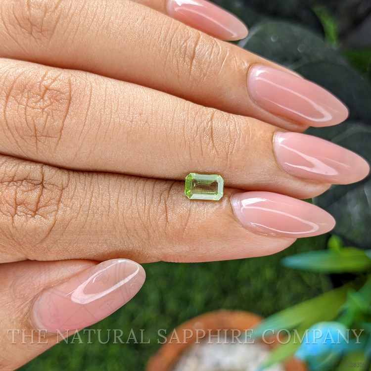 0.66 Ct. Green (Lime Green) Peridot from Tanzania