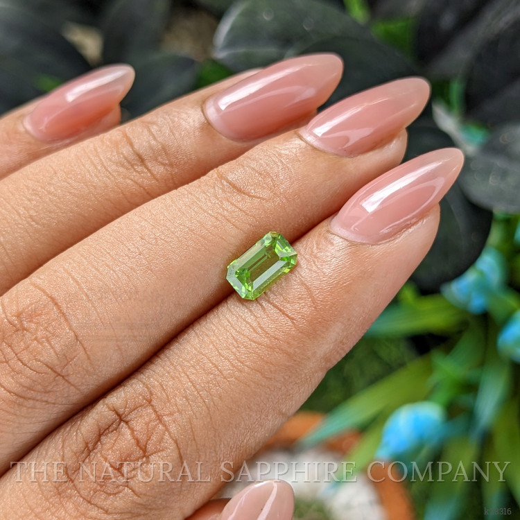1.18 Ct. Green (Lime Green) Peridot from Tanzania