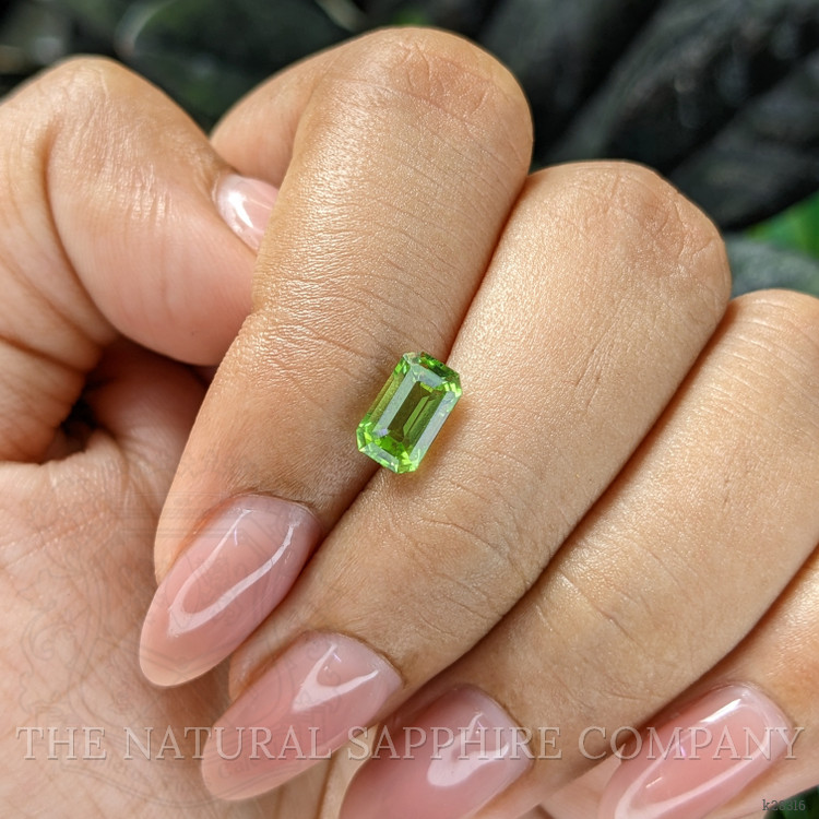 1.18 Ct. Green (Lime Green) Peridot from Tanzania