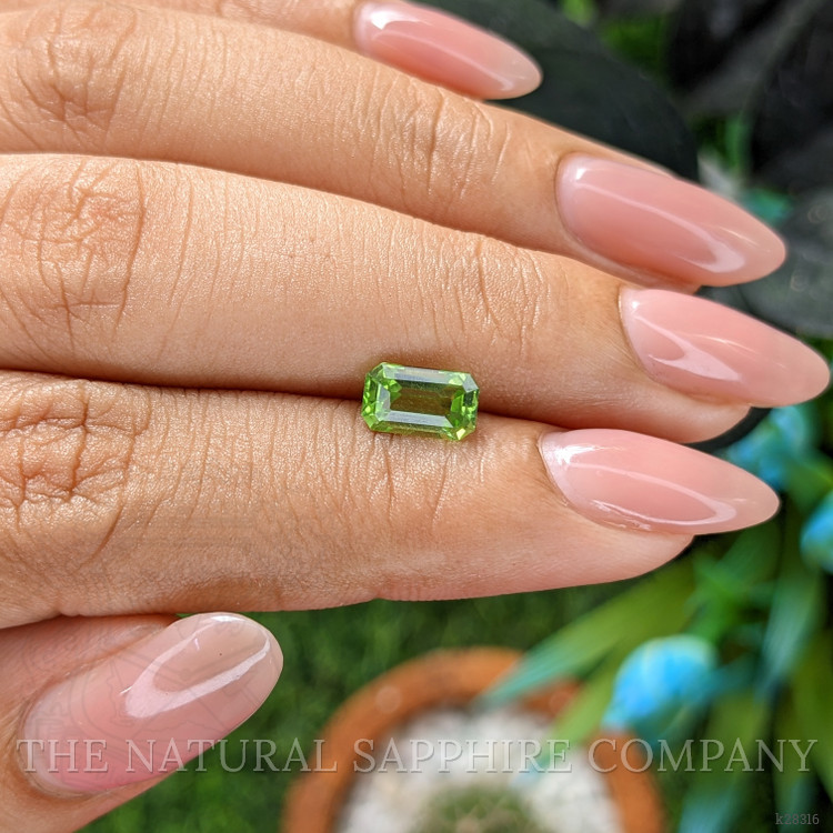 1.18 Ct. Green (Lime Green) Peridot from Tanzania