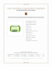 0.65 Ct. Green (Lime Green) Peridot from Tanzania Scan Report