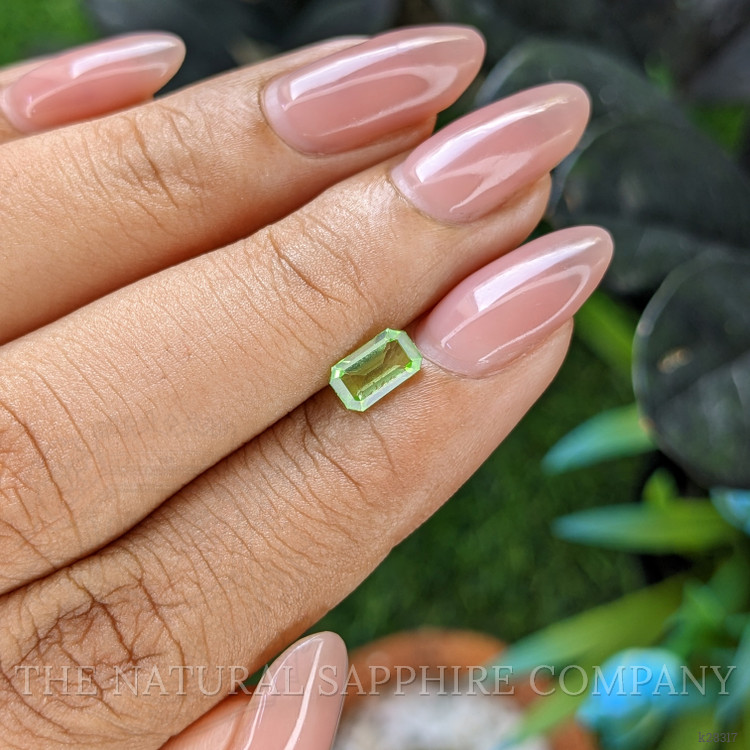 0.65 Ct. Green (Lime Green) Peridot from Tanzania
