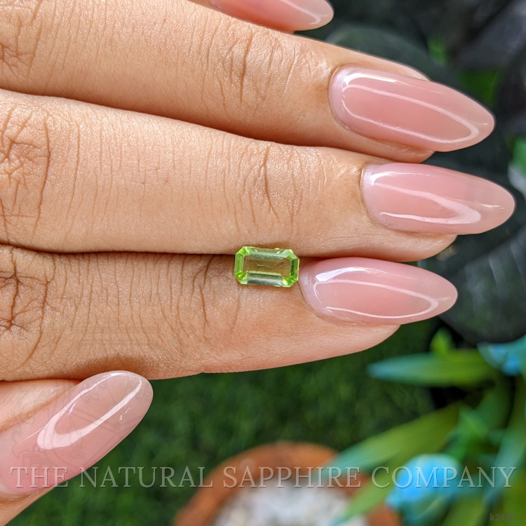 0.65 Ct. Green (Lime Green) Peridot from Tanzania