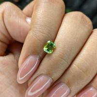 0.73 Ct. Green (Lime Green) Peridot from Tanzania Life Style