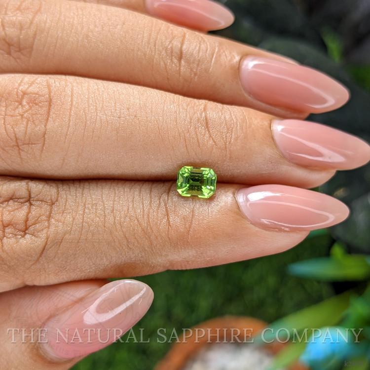 0.73 Ct. Green (Lime Green) Peridot from Tanzania