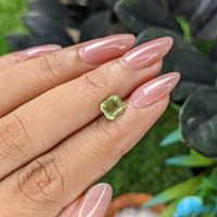 0.99 Ct. Yellowish Green Peridot from Tanzania Life Style