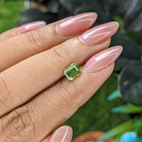0.93 Ct. Green (Lime Green) Peridot from Tanzania Life Style