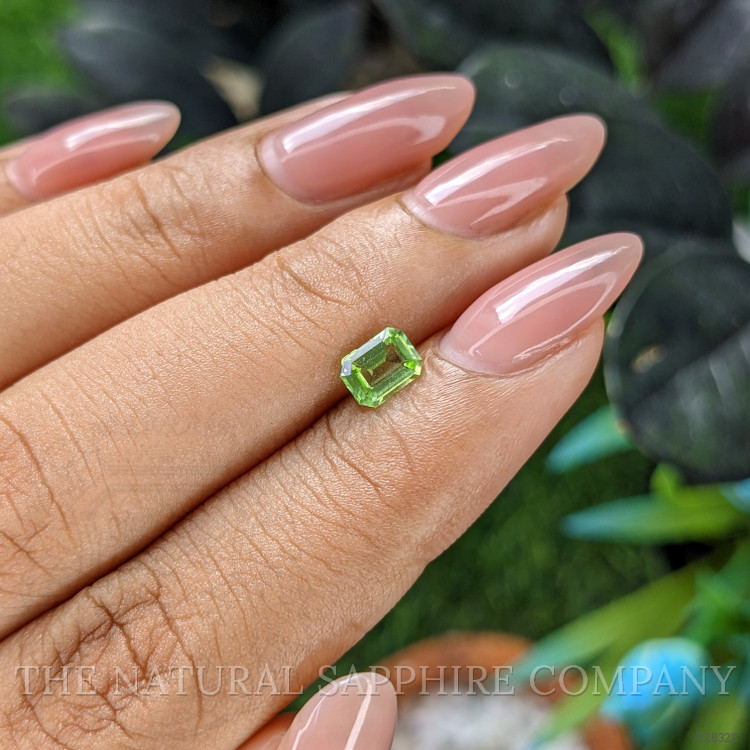 0.56 Ct. Green (Lime Green) Peridot from Tanzania