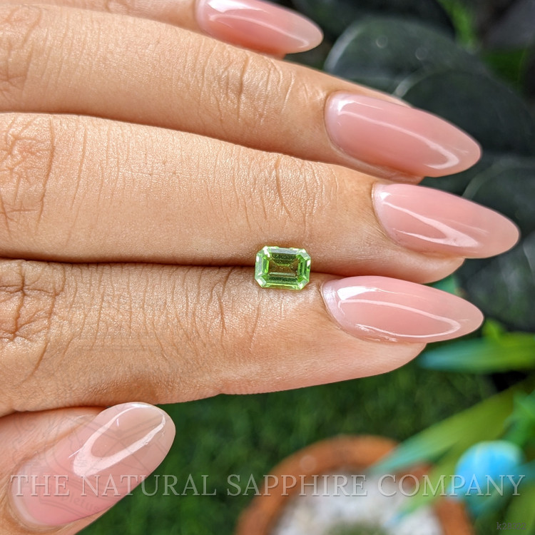 0.56 Ct. Green (Lime Green) Peridot from Tanzania