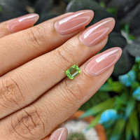 0.65 Ct. Green (Lime Green) Peridot from Tanzania Life Style