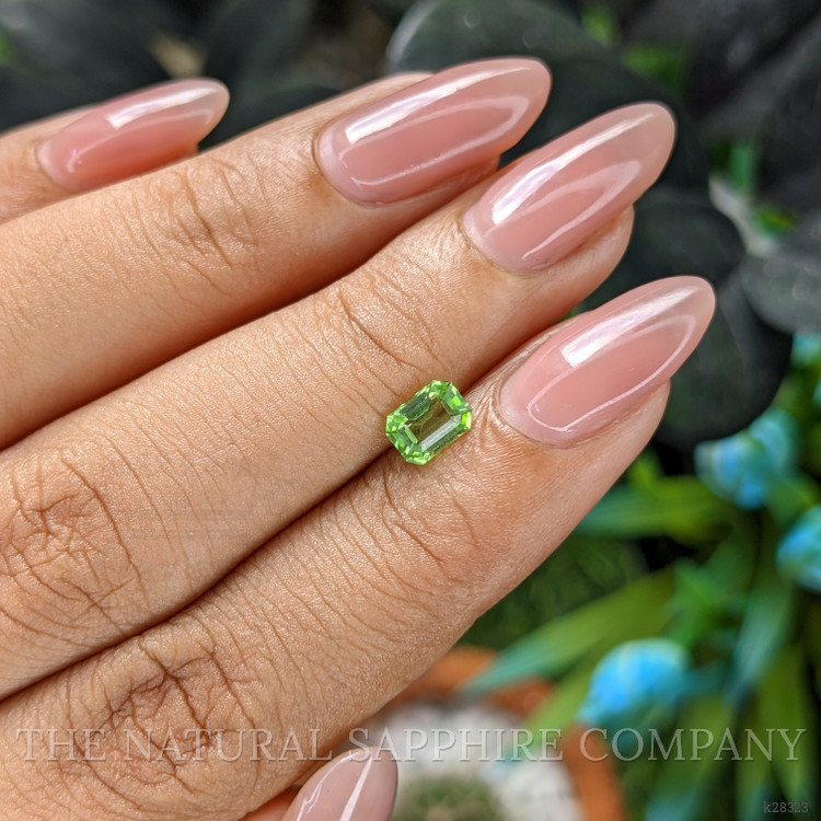 0.65 Ct. Green (Lime Green) Peridot from Tanzania