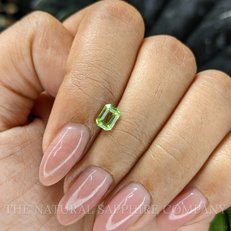 0.65 Ct. Green (Lime Green) Peridot from Tanzania