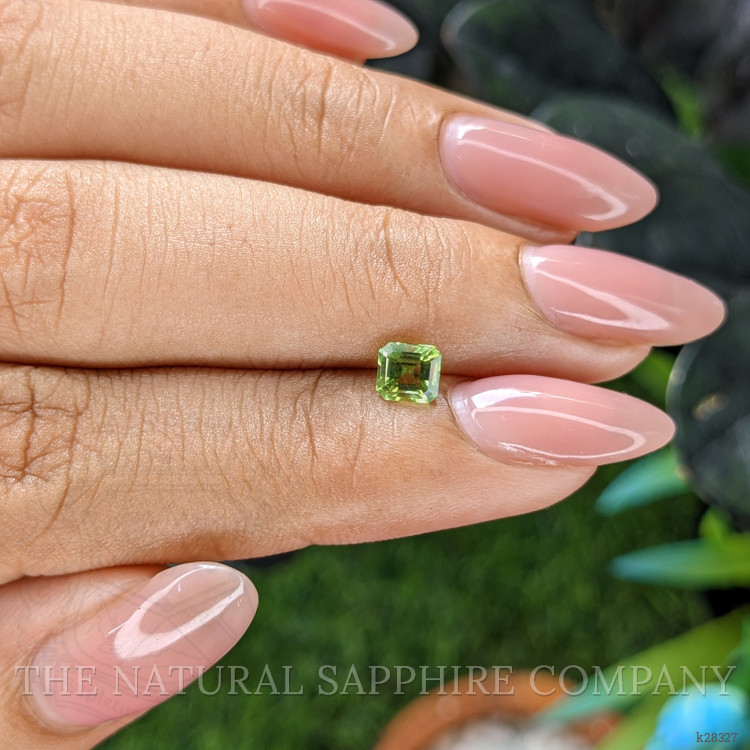 0.56 Ct. Green (Lime Green) Peridot from Tanzania