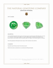 2.40 Ct. Tsavorite Garnet from Tanzania Appraisal