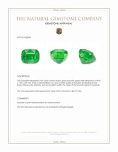 3.82 Ct. Tsavorite Garnet from Tanzania Appraisal
