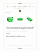 3.16 Ct. Tsavorite Garnet from Tanzania Appraisal