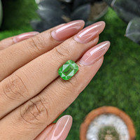 3.16 Ct. Tsavorite Garnet from Tanzania Life Style