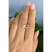 5.70 Ct. Pink Cabochon Morganite from Brazil Life Style