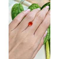 0.93 Ct. Orange Fire Opal (Flame Opal) from Mexico Life Style
