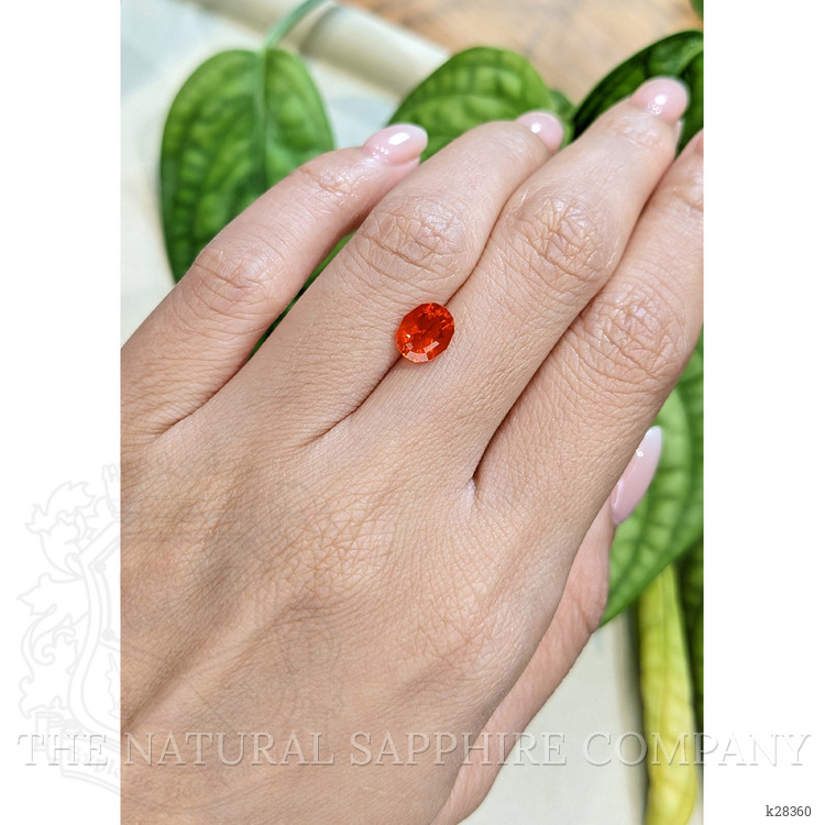 0.93 Ct. Orange Fire Opal (Flame Opal) from Mexico