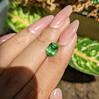 1.66 Ct. Tsavorite Garnet from Tanzania Life Style