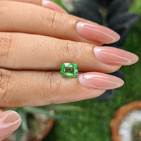 1.31 Ct. Tsavorite Garnet from Tanzania Life Style