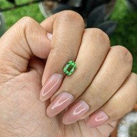 1.03 Ct. Tsavorite Garnet from Tanzania Life Style
