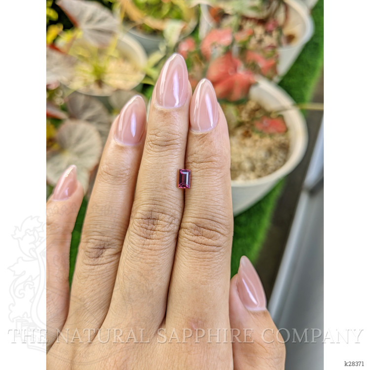 0.74 Ct. Pinkish Purple Rhodolite Garnet from Ceylon (Sri Lanka)