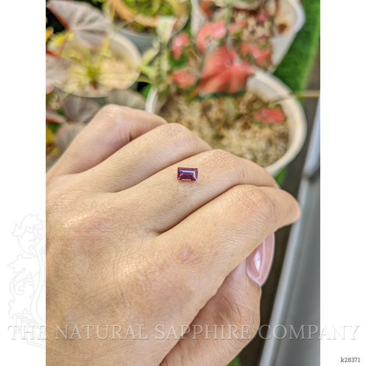 0.74 Ct. Pinkish Purple Rhodolite Garnet from Ceylon (Sri Lanka)