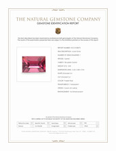 0.83 Ct. Purplish Red Rhodolite Garnet from Ceylon (Sri Lanka) Scan Report