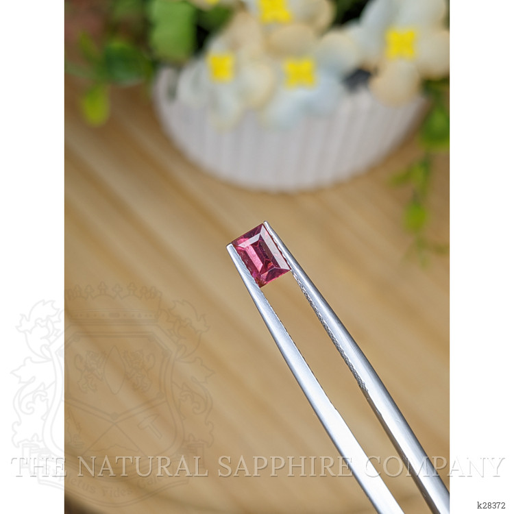 0.83 Ct. Purplish Red Rhodolite Garnet from Ceylon (Sri Lanka)