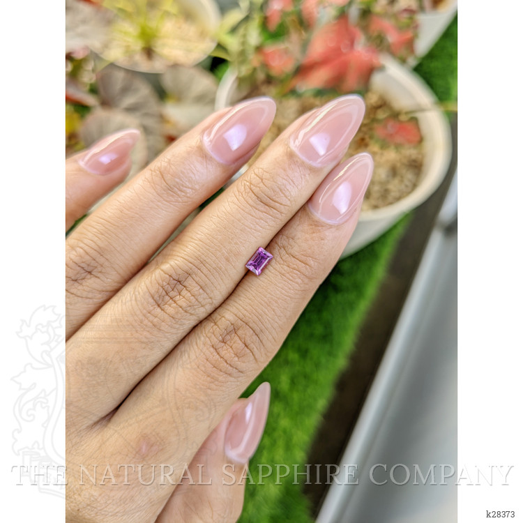 0.49 Ct. Pinkish Purple Rhodolite Garnet from Ceylon (Sri Lanka)