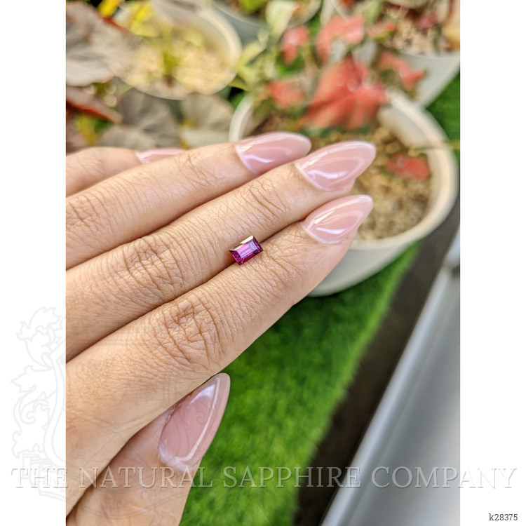0.89 Ct. Pinkish Purple Rhodolite Garnet from Ceylon (Sri Lanka)