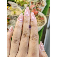 0.89 Ct. Pinkish Purple Rhodolite Garnet from Ceylon (Sri Lanka) Life Style