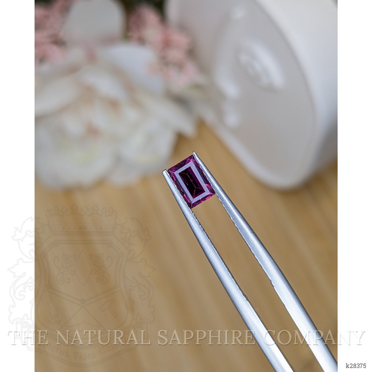 0.89 Ct. Pinkish Purple Rhodolite Garnet from Ceylon (Sri Lanka)