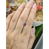 0.89 Ct. Purplish Pink Rhodolite Garnet from Ceylon (Sri Lanka) Life Style