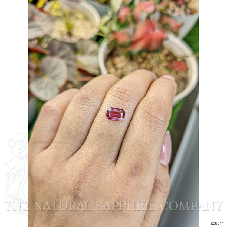 1.43 Ct. Purplish Pink Rhodolite Garnet from Ceylon (Sri Lanka)