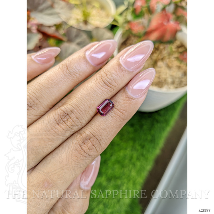 1.43 Ct. Purplish Pink Rhodolite Garnet from Ceylon (Sri Lanka)