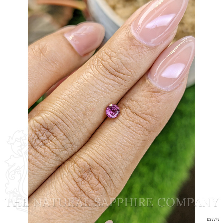 0.33 Ct. Purplish Pink Rhodolite Garnet from Ceylon (Sri Lanka)