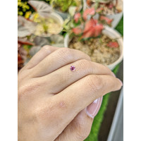 0.31 Ct. Purplish Pink Rhodolite Garnet from Ceylon (Sri Lanka) Life Style