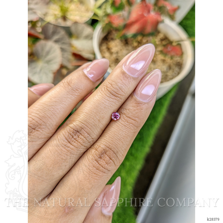 0.31 Ct. Purplish Pink Rhodolite Garnet from Ceylon (Sri Lanka)