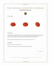 0.82 Ct. Cabochon Fire Opal from Mexico Appraisal