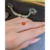 0.82 Ct. Cabochon Fire Opal from Mexico Life Style