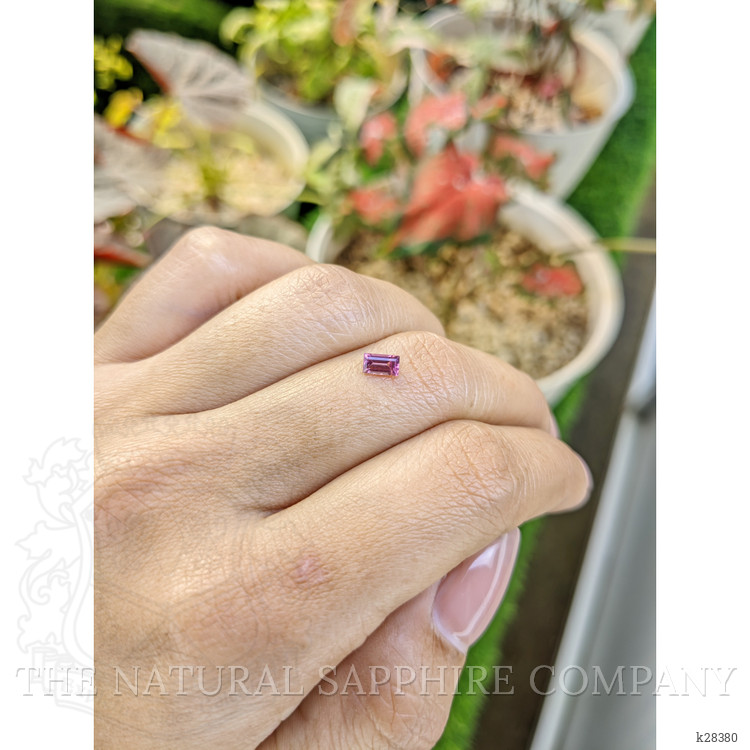 0.37 Ct. Pinkish Purple Rhodolite Garnet from Ceylon (Sri Lanka)
