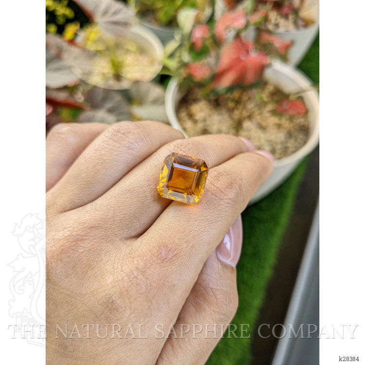 12.05 Ct. Yellowish Orange Citrine from Ceylon (Sri Lanka)