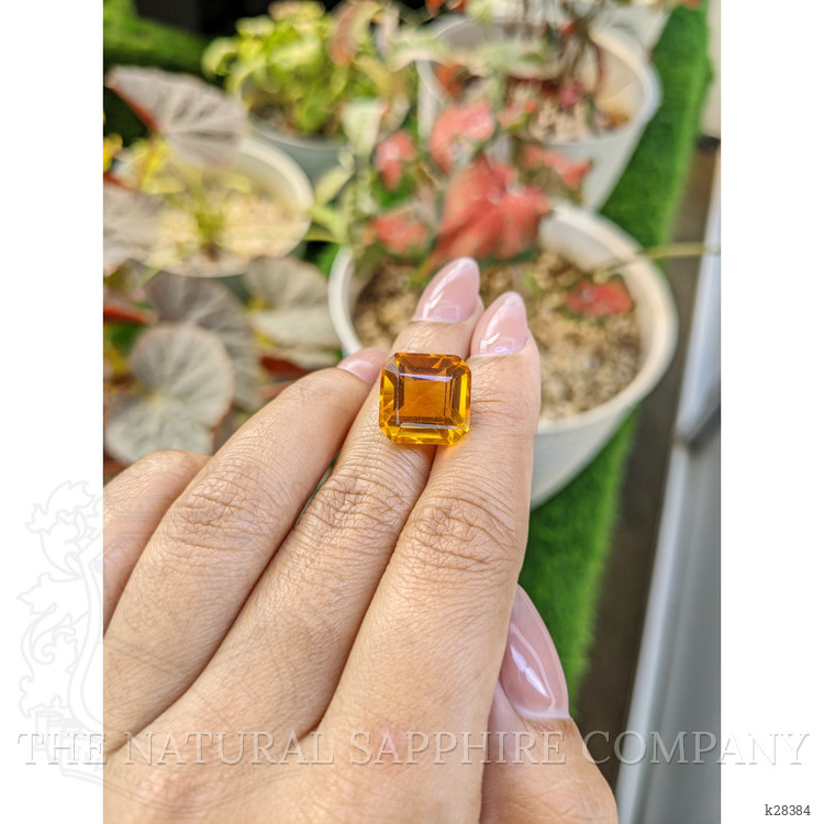 12.05 Ct. Yellowish Orange Citrine from Ceylon (Sri Lanka)