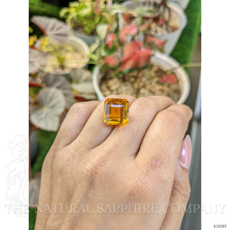 11.20 Ct. Yellowish Orange Citrine from Ceylon (Sri Lanka)