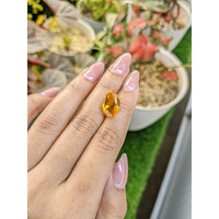6.44 Ct. Yellowish Orange Citrine from Ceylon (Sri Lanka) Life Style